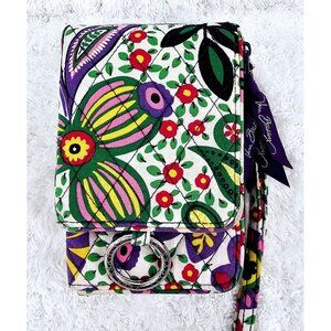 VERA BRADLEY Viva La Vera Double ID Large Wristlet Wallet Multicolor Floral